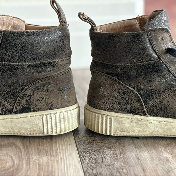 John Varvatos Hightop Leather Sneaker Size 8.5 Men’s - Picture 8 of 11